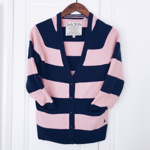 Jack Wills Stripe Cardigan - Picture 1 of 4